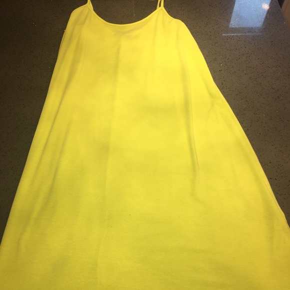 Neon yellow shift dress - Picture 3 of 4